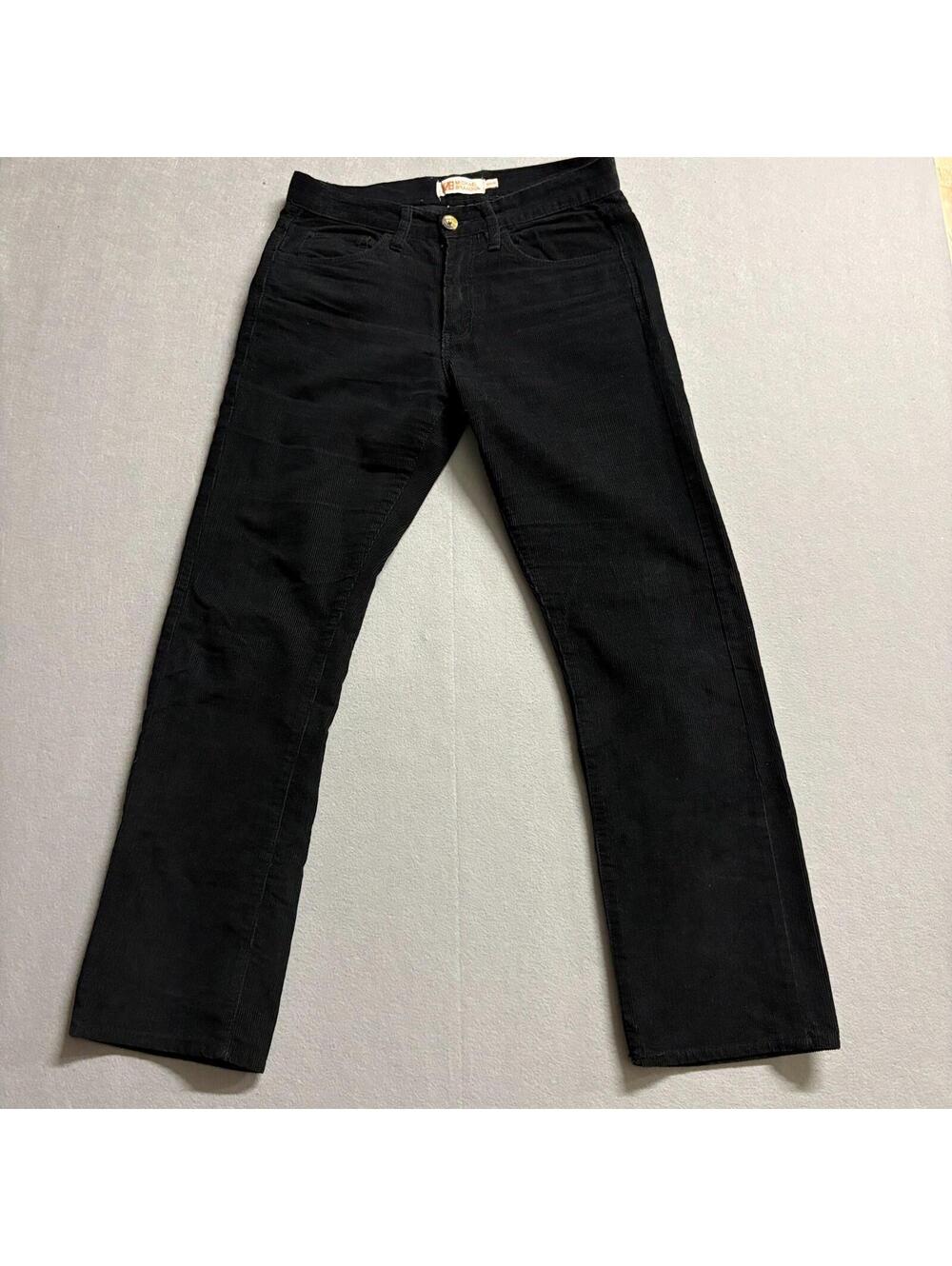 Black Corduroy Bootcut Pants Y2K Michael Brandon Tag 31x29 Fits Like X